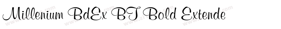 Millenium BdEx BT Bold Extended字体转换